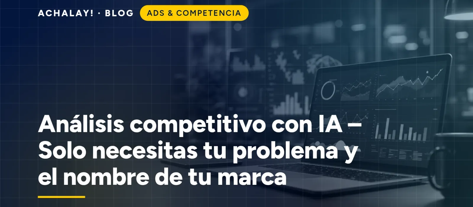 Análisis competitivo con IA – Solo necesitas tu problema y el nombre de tu marca