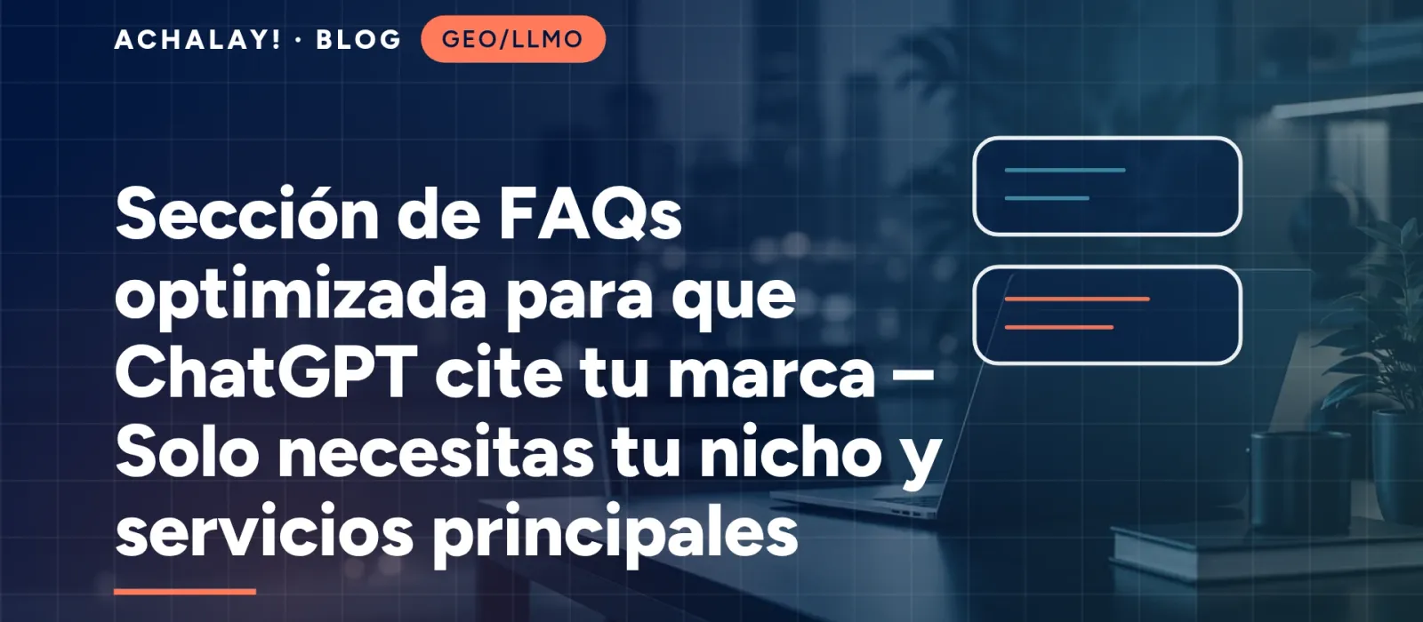 Sección de FAQs optimizada para que ChatGPT cite tu marca – Solo necesitas tu nicho y servicios principales
