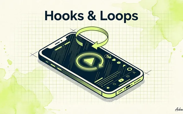 Guiones de TikTok con hooks visuales y loops de retención – Solo necesitas tu nicho y objetivo de conversión
