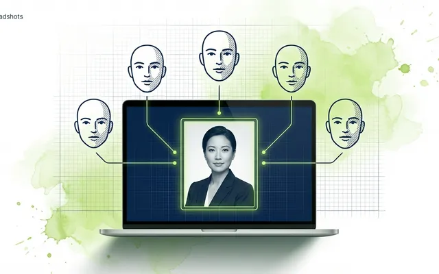 Headshots profesionales con IA desde 5 fotos de tu rostro – Prompt optimizado con instrucciones de iluminación para Midjourney