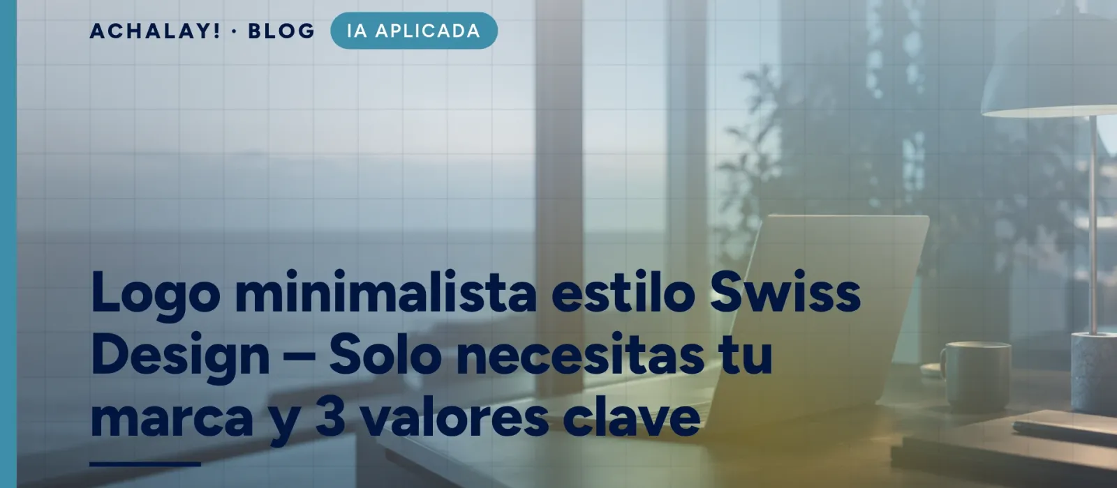 Logo minimalista estilo Swiss Design – Solo necesitas tu marca y 3 valores clave