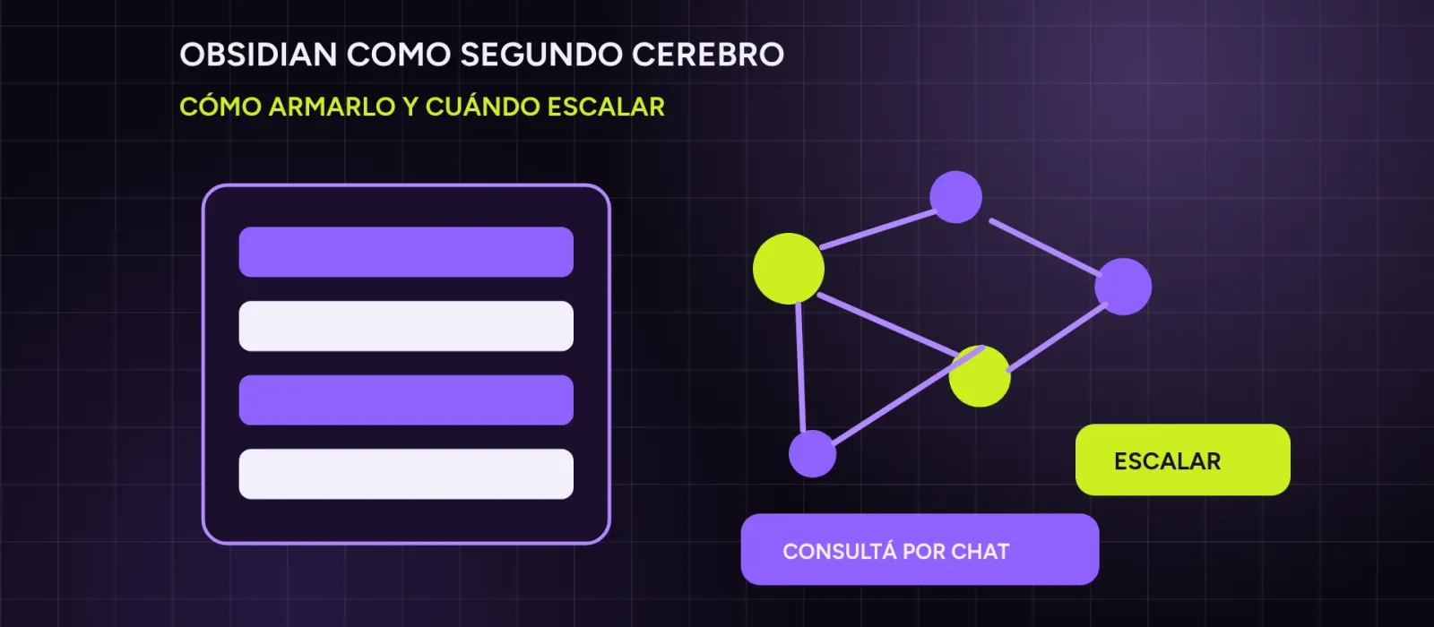 Obsidian como segundo cerebro: cómo armarlo y cuándo escalar