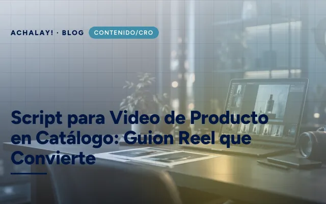 Script para Video de Producto en Catálogo: Guion Reel que Convierte